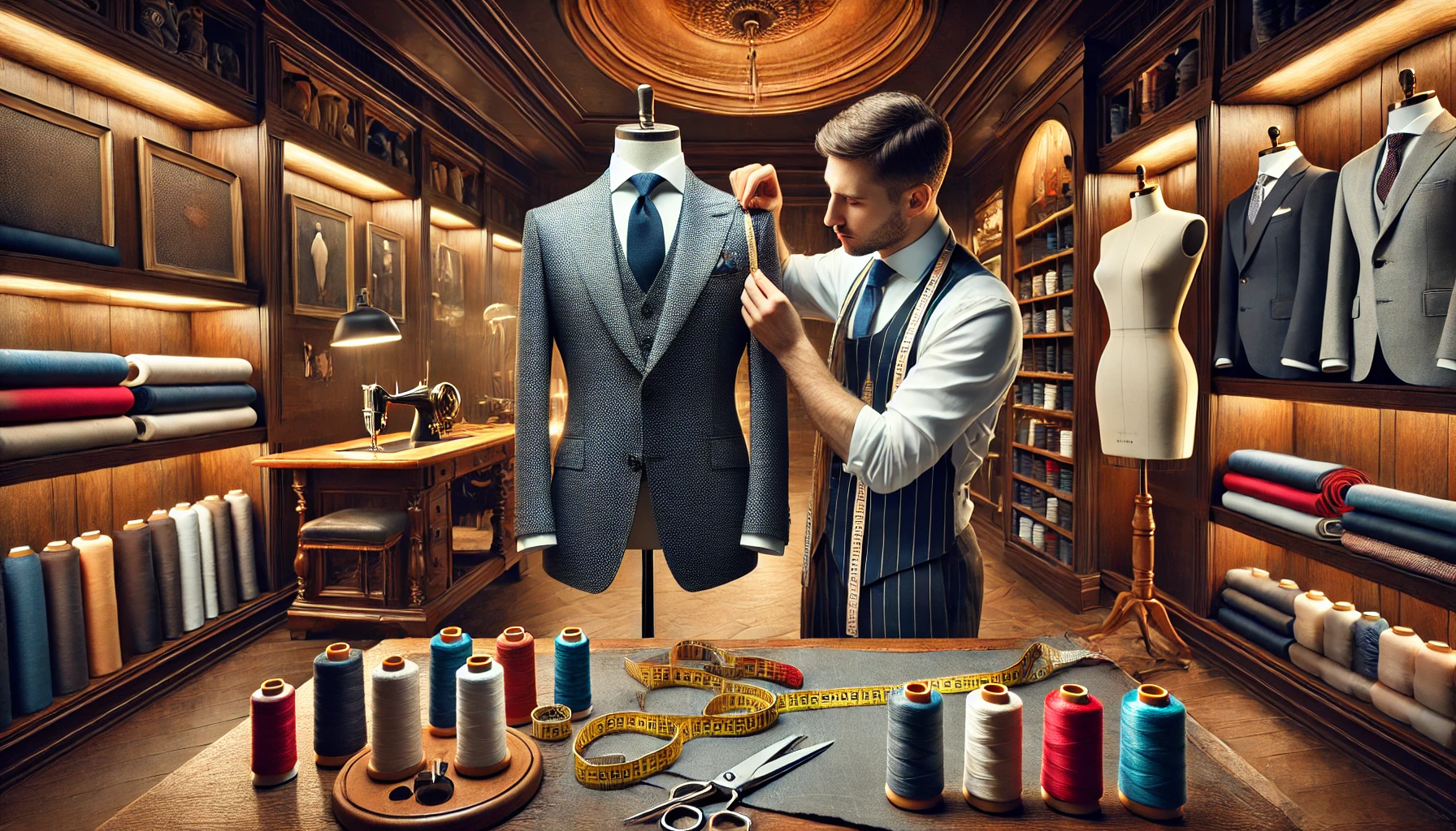 Modern Tailor Studio custom tailor in Chiang Mai bespoke suit fitting