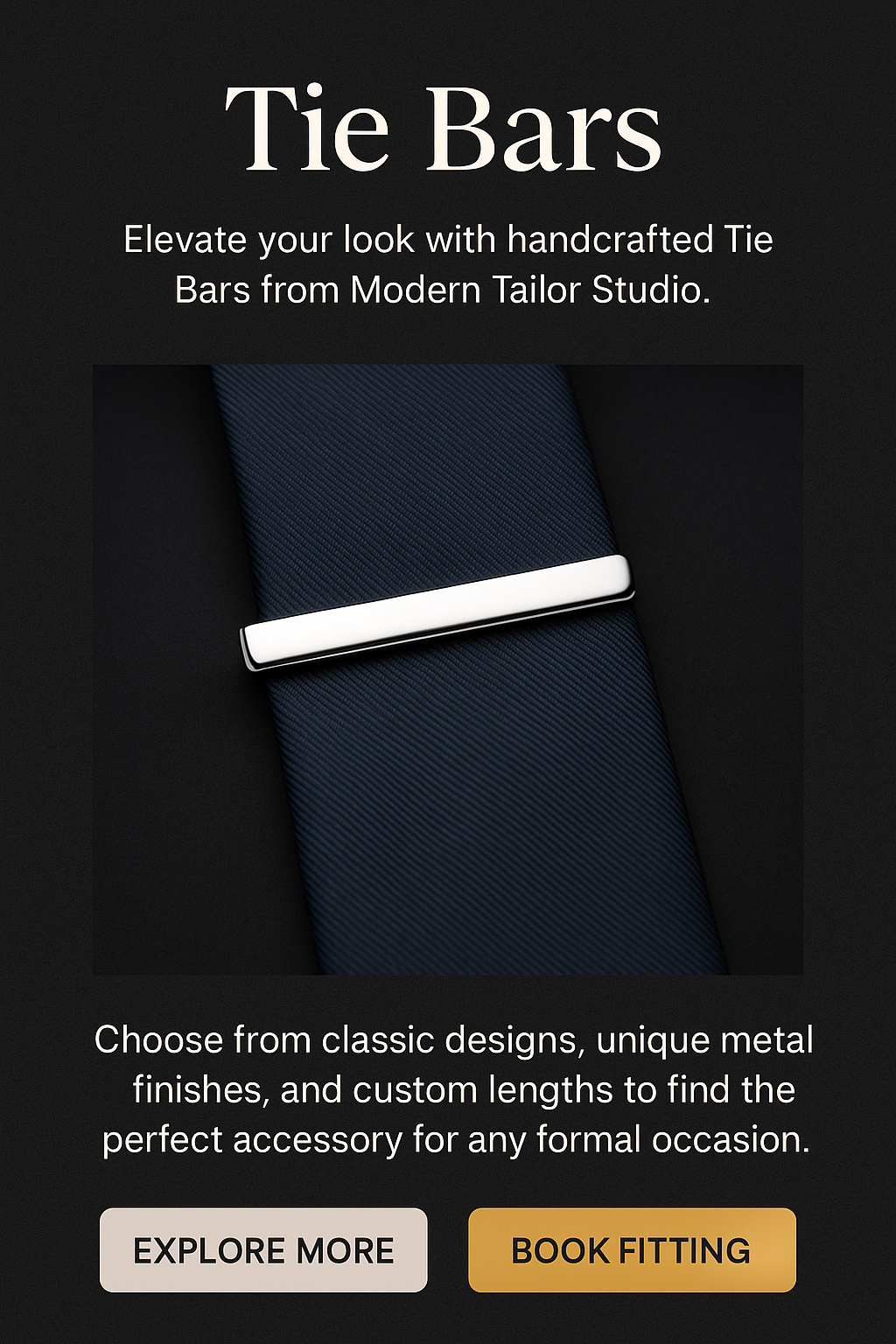 Tie Bars Modern Tailor Studio