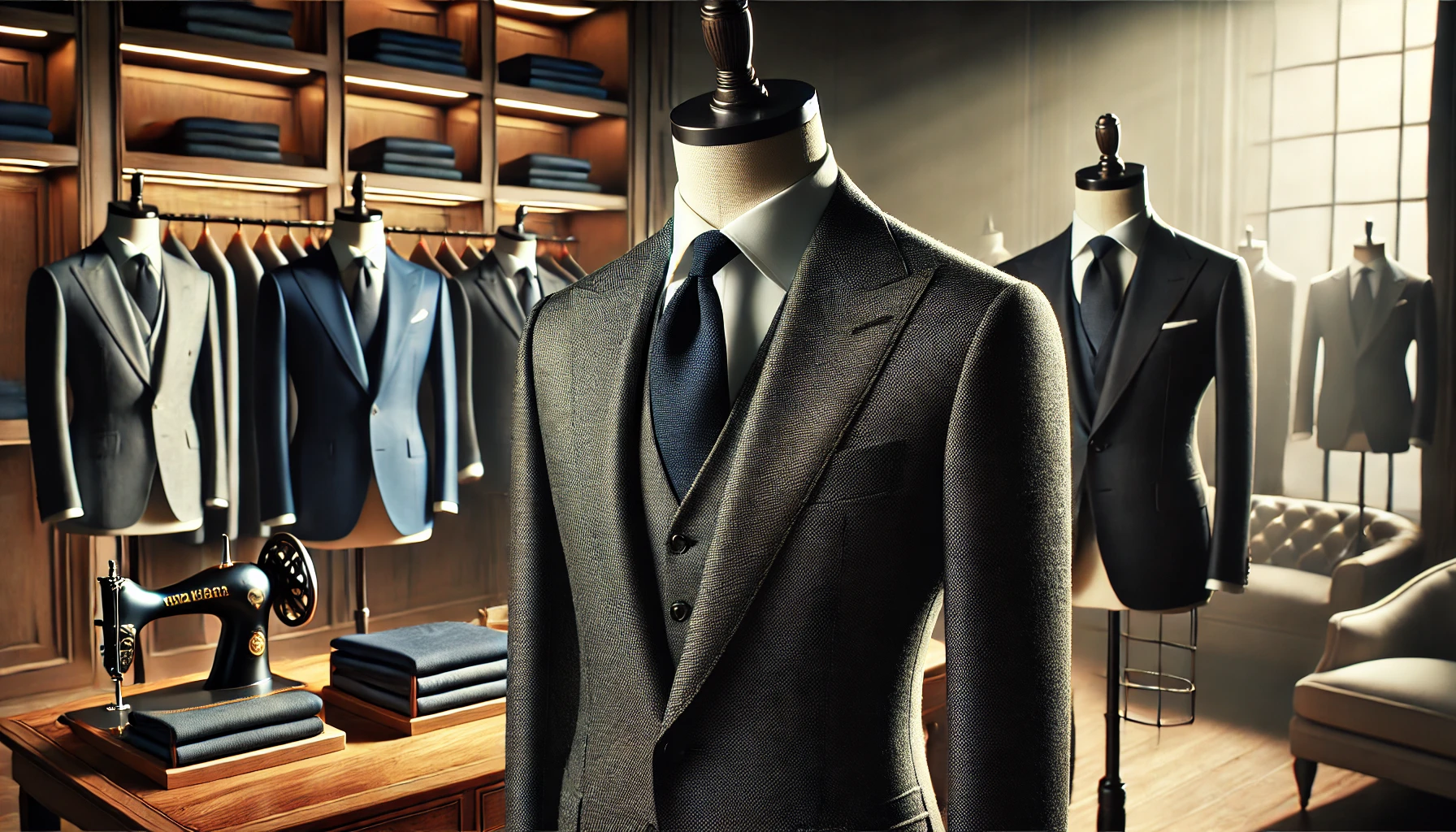 business wool blend suit