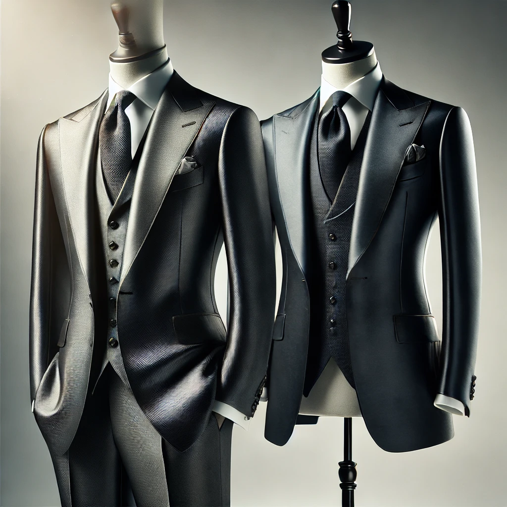 Silk formal suit