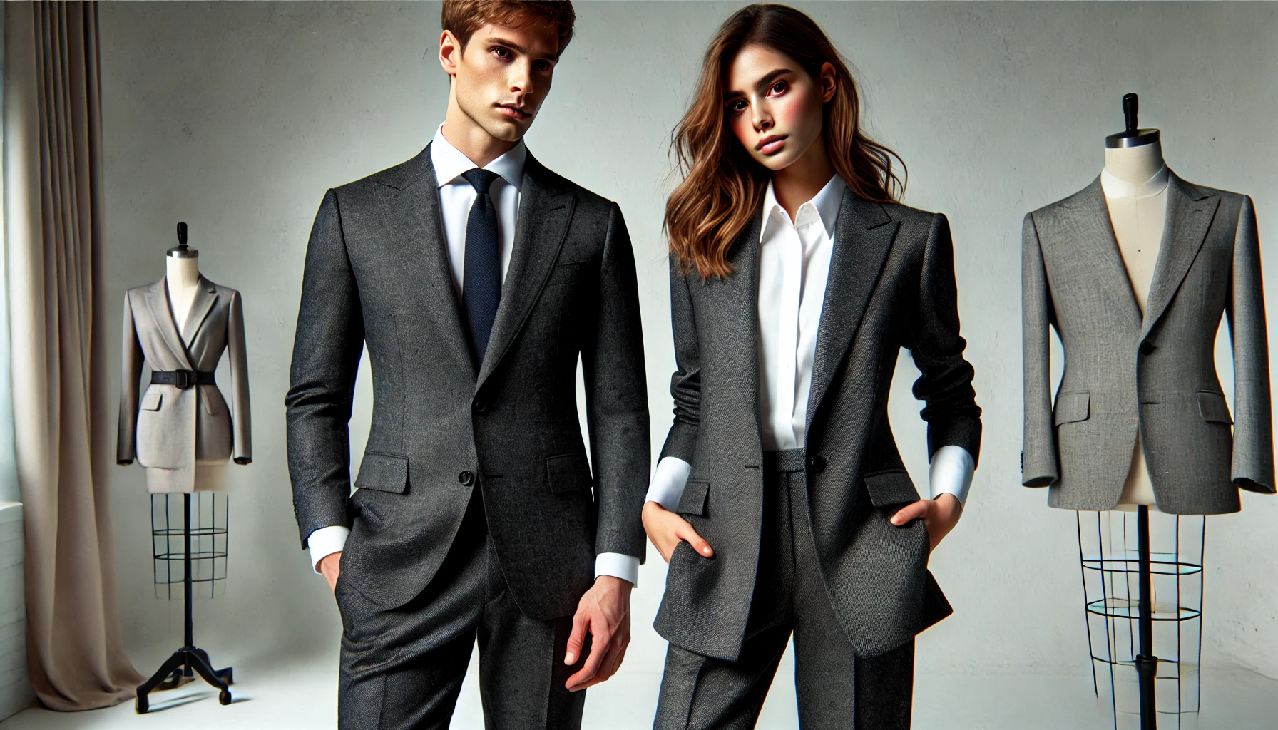 Classic Wool Blend Mens & Womens Suit
