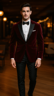 Designer Velvet Tuxedo Modern Tailor