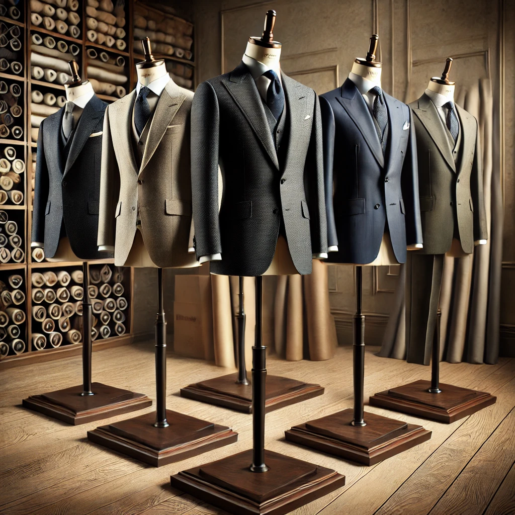 Men's suits display