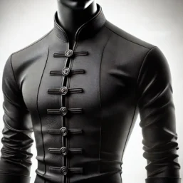 Black mandarin collar shirt chiang mai