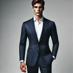 Navy Blue Slim Fit Suits Chiang Mai Modern Tailor Studio