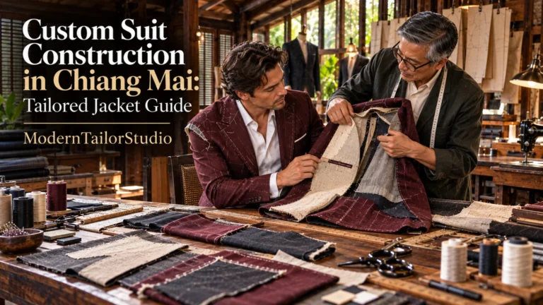Custom Suit Construction in Chiang Mai Tailored Jacket Guide | Modern Tailor Studio